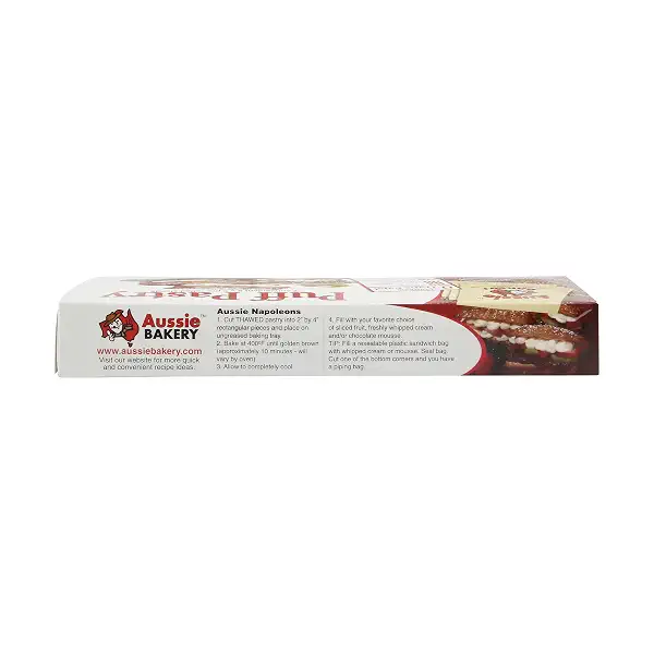 Aussie Bakery All Natural Puff Pastry Sheets, 17.3 oz (Frozen) 4