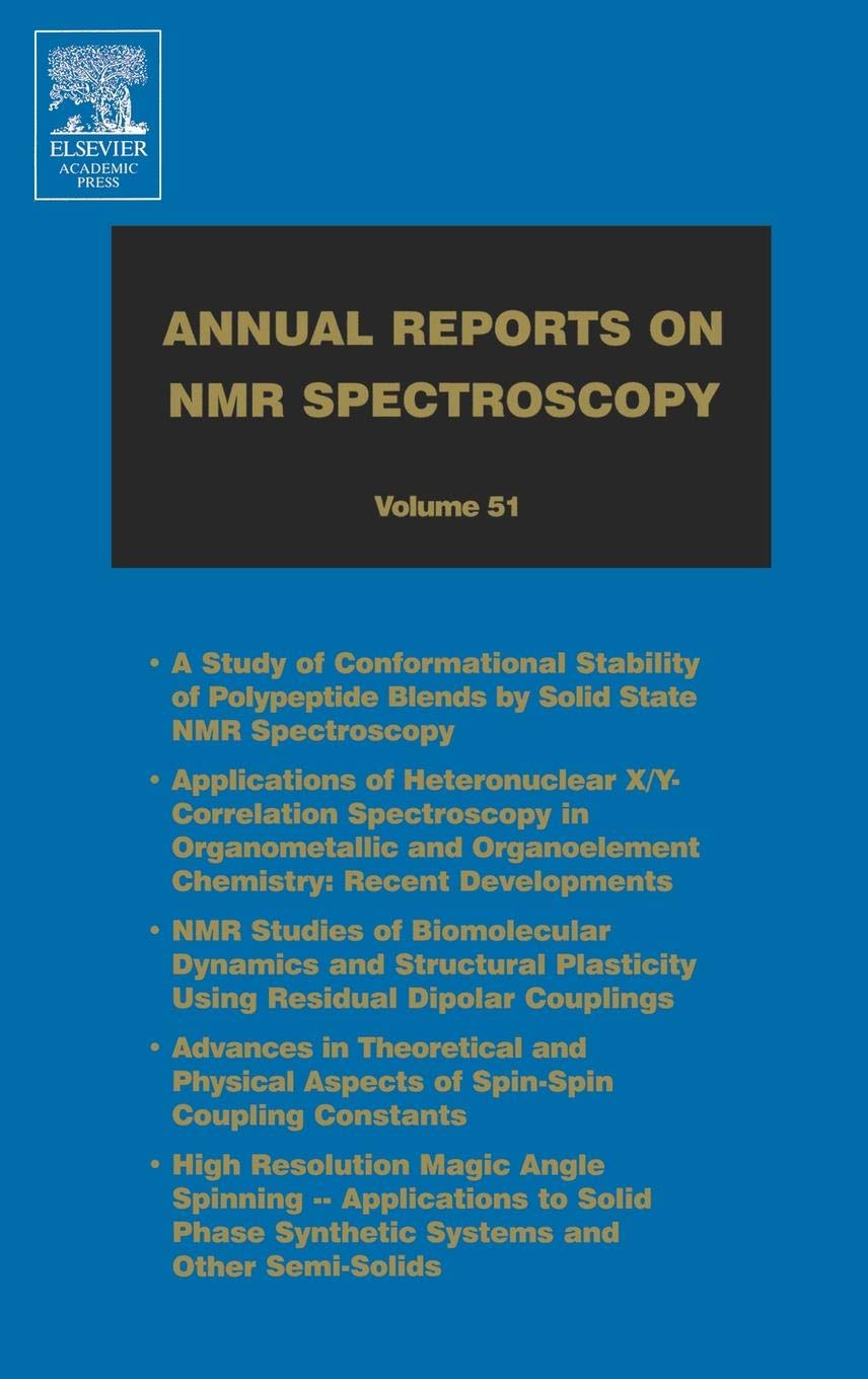 Annual Reports on NMR Spectroscopy (Volume 51)
