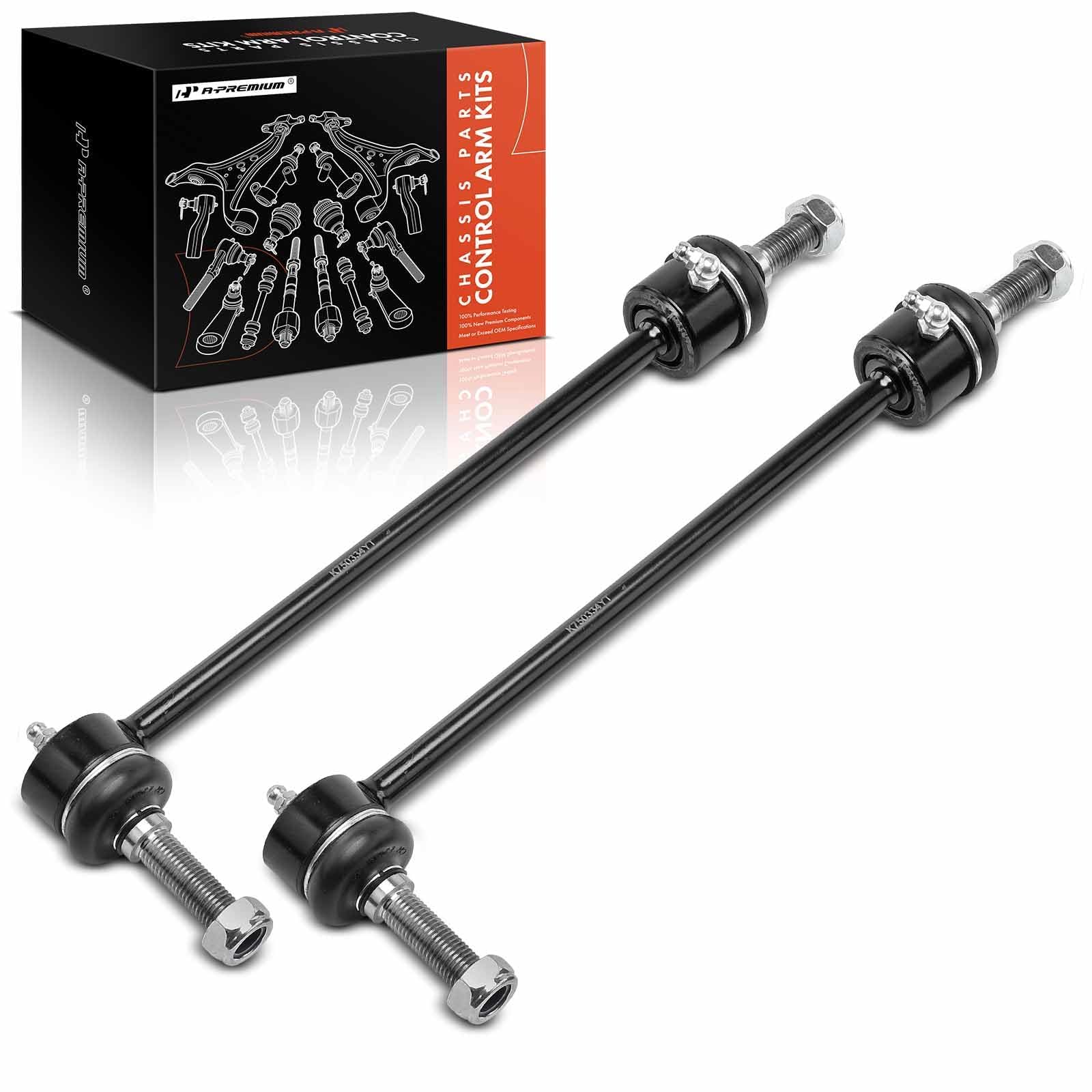 A-Premium 2 x Front Sway Bar Links Stabilizer Bar Links, Compatible with Land Rover LR3 2005-2009, LR4 2010-2016