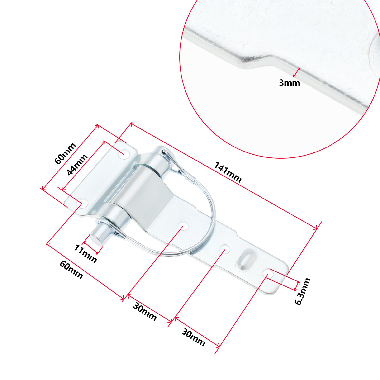 2 Pezzi Cerniere In Acciaio Rimovibili Tipo D Da Cerniera Per Auto Perno Rimovibile Hardware Adatto Per Camion Con Rimorchio Van Caravan Rimorchio Per Cavalli Zincatura