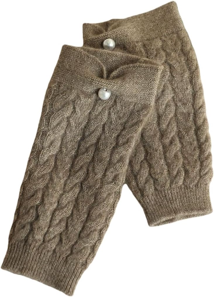 SWZEC Women’s Cashmere Fingerless Gloves