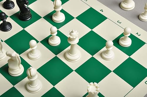 Miniatura 9 de La Casa De Series de Competencia del Staunton piezas de plásticojuego de ajedrez sólo3.75" Blanco y Negro