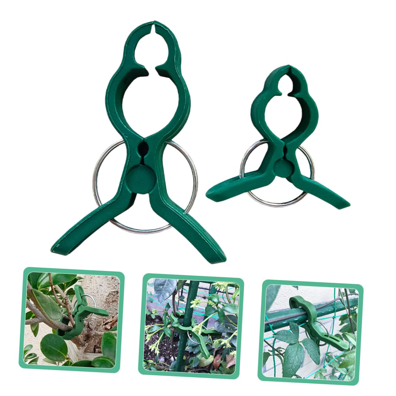 Sosoport 5 Sätze Pflanzenclip Set Gartenclip Zum Umpflanzen Gemüsehalterung Topfpflanzen Tomatenstützen Tomatenpflanzen Kletterclips Für Den Außenbereich Kunststoff 50 Stück * 5