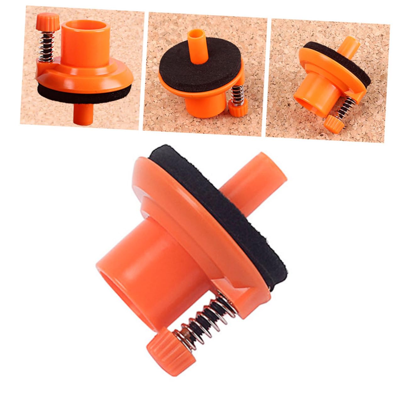 Toddmomy Lightweight Orange Cymbal Holder Hi-hat Stand Cymbal Support Tilter Screw for Drum Set