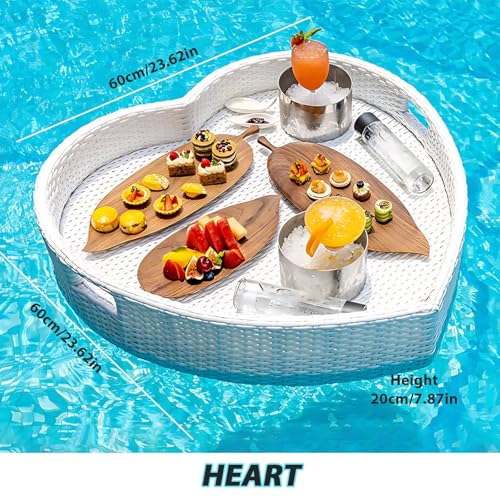 Plateau flottant piscine pour boissons et collations de jacuzzi - 4