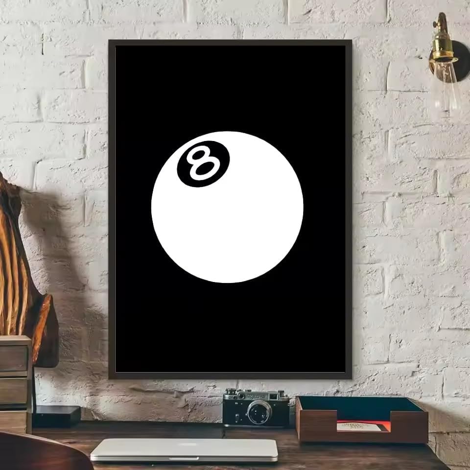 Tableau sur toile noir et blanc 60x80cm avec cadre intérieur déco salon