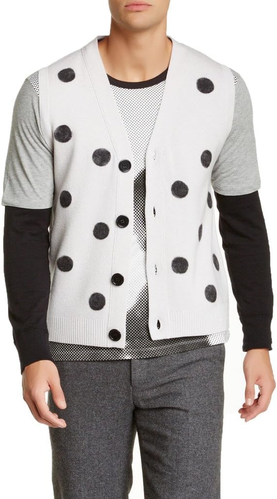 Band of Outsiders Men's Gray 100% Wool Button Down Casual Vest US XS IT 46;