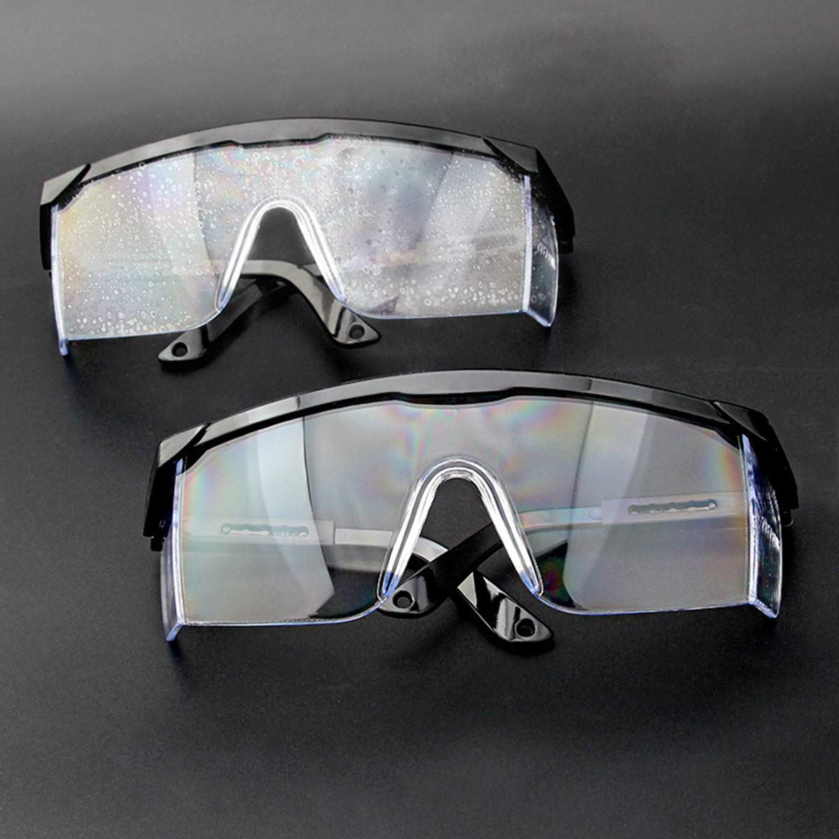 Lot de 3 paires de lunettes de protection anti-buée de qualité supérieure - Lunettes de sécurité anti-gouttes - Protection des yeux parfaite pour le lieu de travail