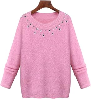 Jersey de visón de imitación, talla XL, color rosa