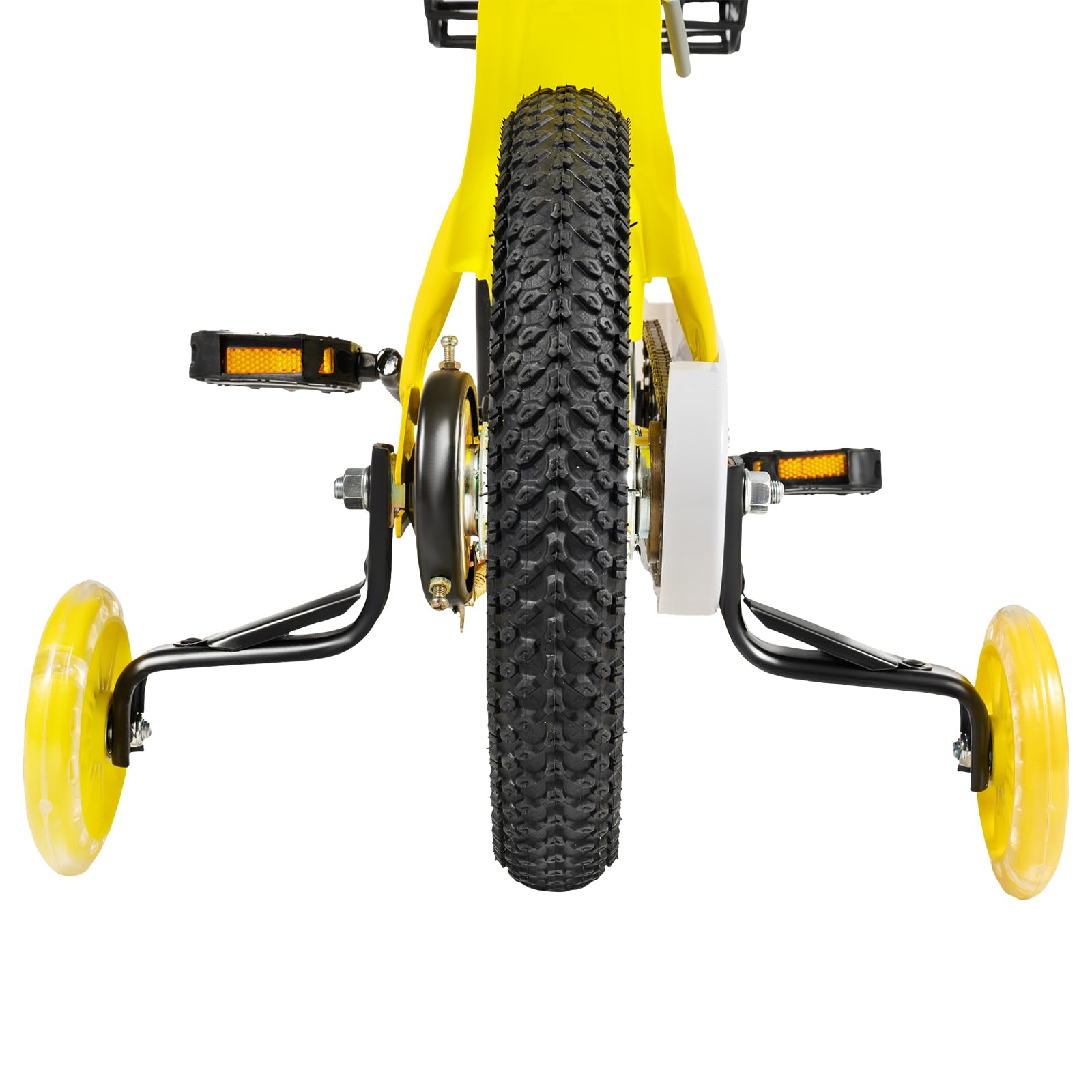 Bicicletta per bambini da 12 pollici, capacità di carico 176 lb, in acciaio al carbonio, regolabile in altezza, per bambini, leggeri con ruote di supporto e cestino per la formazione