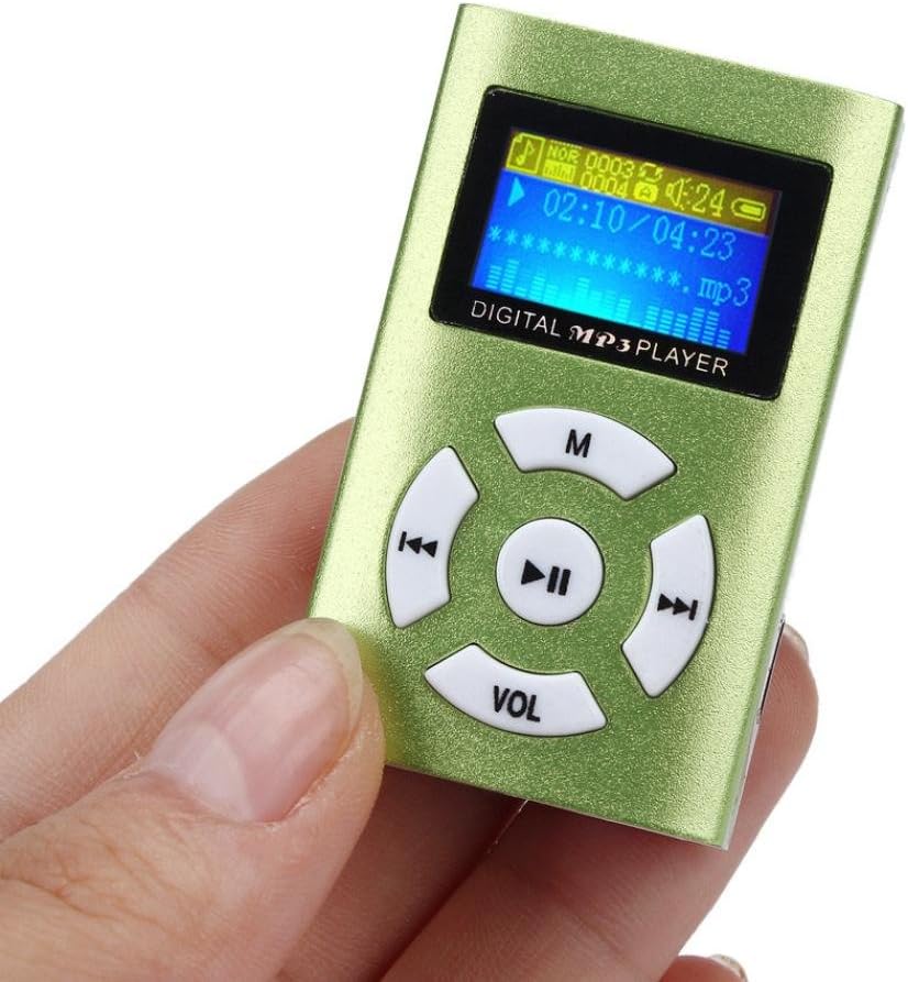 USB Mini MP3 Player LCD Screen Support 32GB Micro SD TF Card