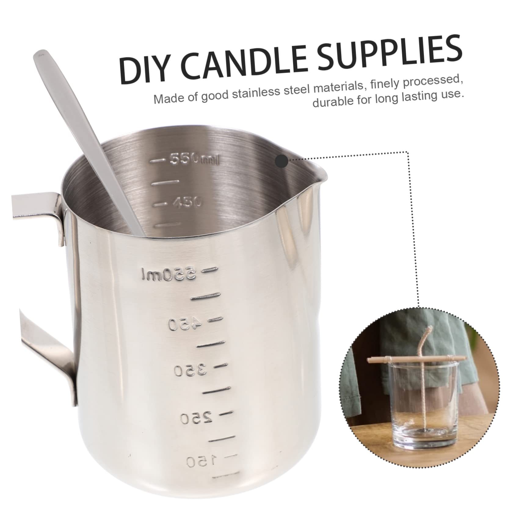 UKCOCO Kit Para Hacer Velas Diy Con Materiales Para Aromaterapia Incluye Herramientas Completas Olla Para Cera y Taza Resistente Para Manualidades y Uso Familiar