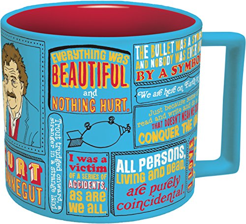 The Unemployed Philosophers Guild Kurt Vonnegut Coffee Mug - Vonnegut's Most Famous Quotes - Comes in a Fun Box