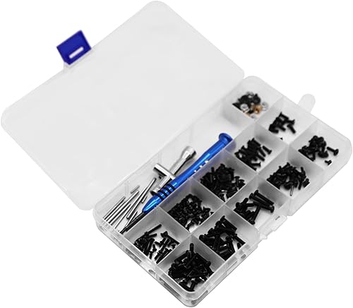 Miniatura 3 de ShareGoo RC M2 M2.5 M3 Tornillos y tuercas de manga cruzada Allen Kit de pasador giratorio compatible con WLtoys 144001 1/14 RC Car Buggy, 316