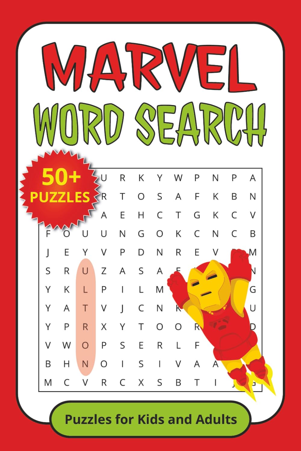 Marvel Word Search Puzzle Book: Word Searches with Easy to Read Print about Marvel, Superheroes, Comics and More for Kids and Adults | 6x9 inches, 110 ... and Free Times. Perfect for Comicslovers.