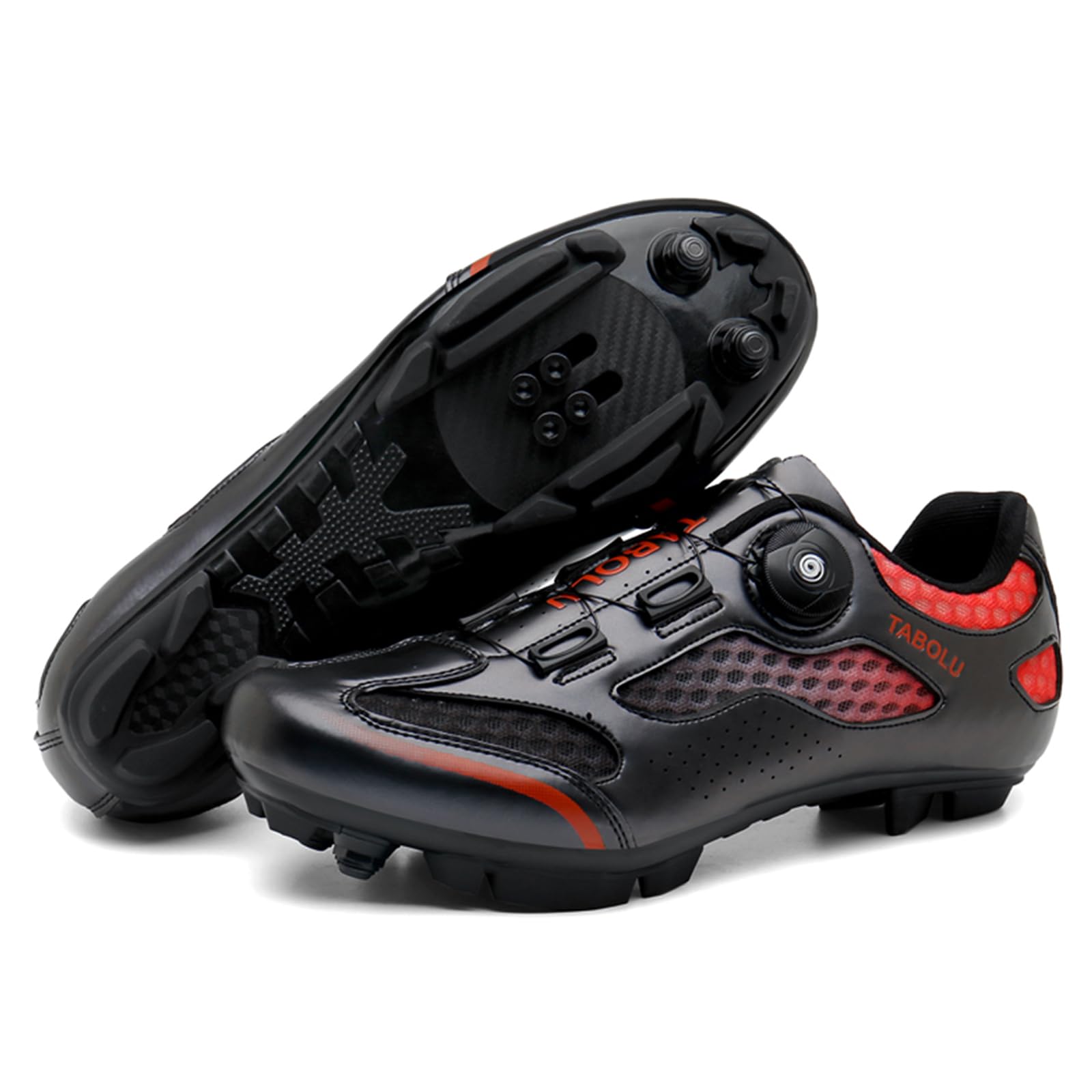 MTB Schuhe Herren Damen Fahrradschuhe Mountainbike Schuhe kompatibel mit SPD 2 Schrauben mit Cleats Unisex Radsportschuhe Draussen