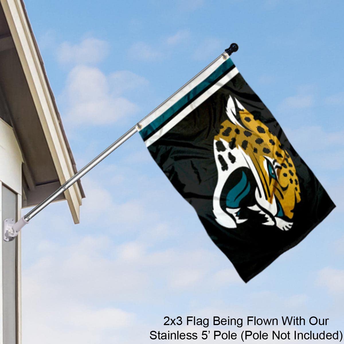 Bandiera Jacksonville Jaguars WinCraft: 71x101 Cm, Doppia Faccia, Per Casa O Muro - 2