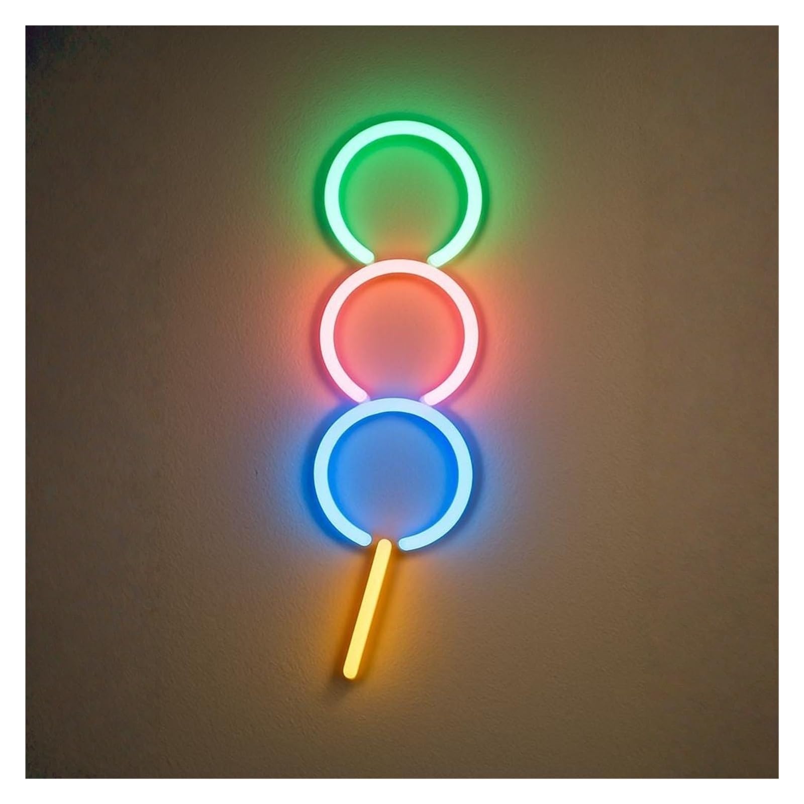RONGCH Hanging Art Signs Dango Neon Sign LED Light for Restaurant Japanese Dessert Cafe Dim Sum Shop Business Open Decor Dimmable USB Powered Lamp 38cm