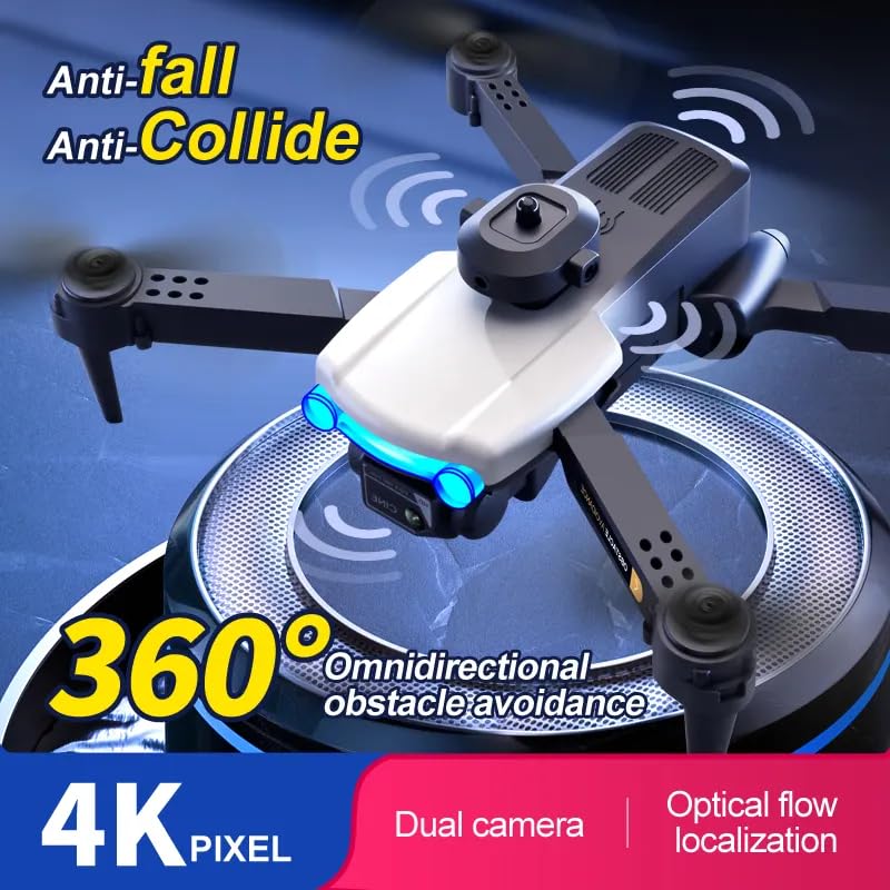 Image of FITIJA-Drone-with-4K-Camera-WiFi-FPV-1080P-HD-Dual-Foldable-RC-Drone-Altitude-Hold-Headless-Mode-Visual-Positioning-Auto-Return-App-Control-Multicolor-4 (D13)