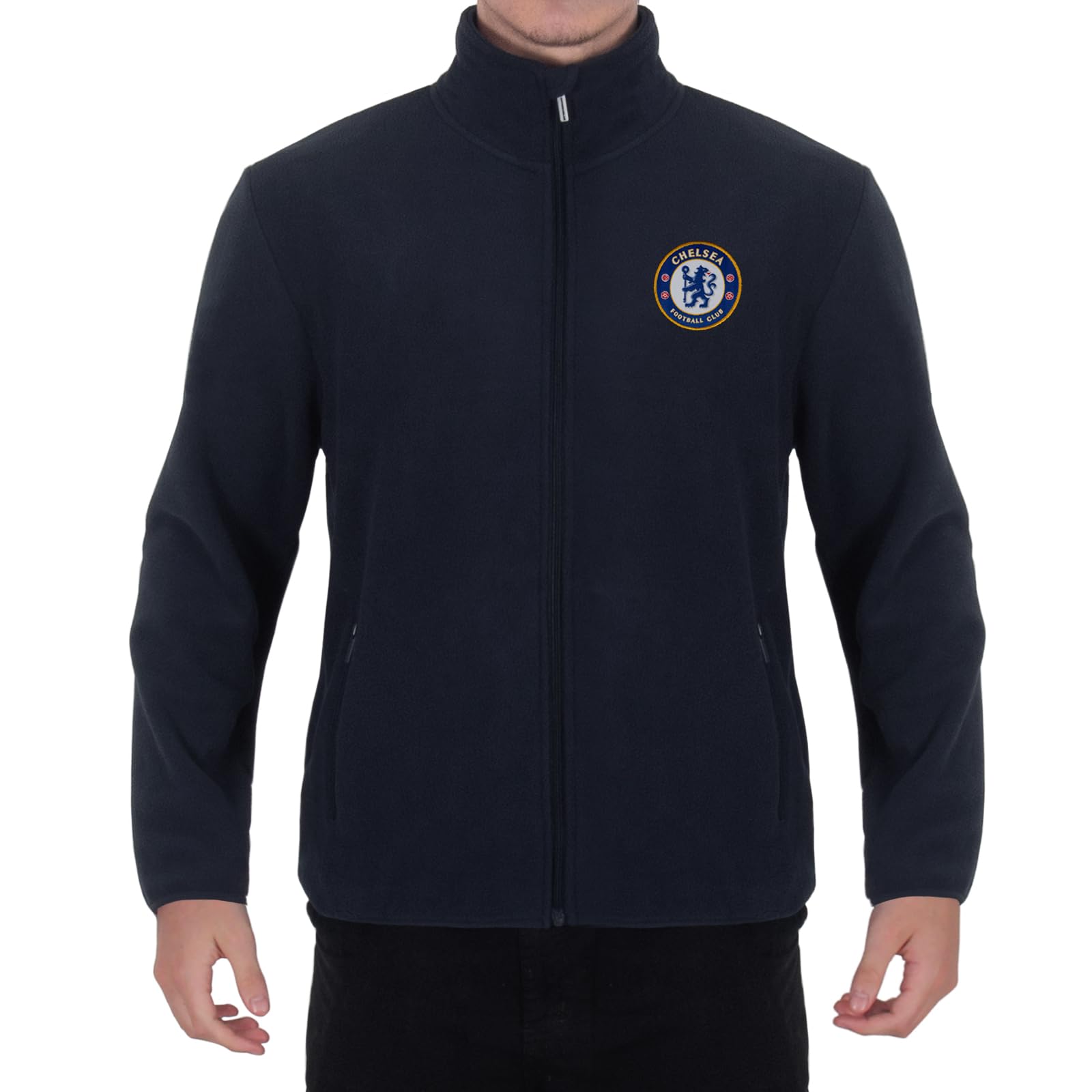 Chelsea Men's Official Full Zip Fleece Jacket – Navy, Medium