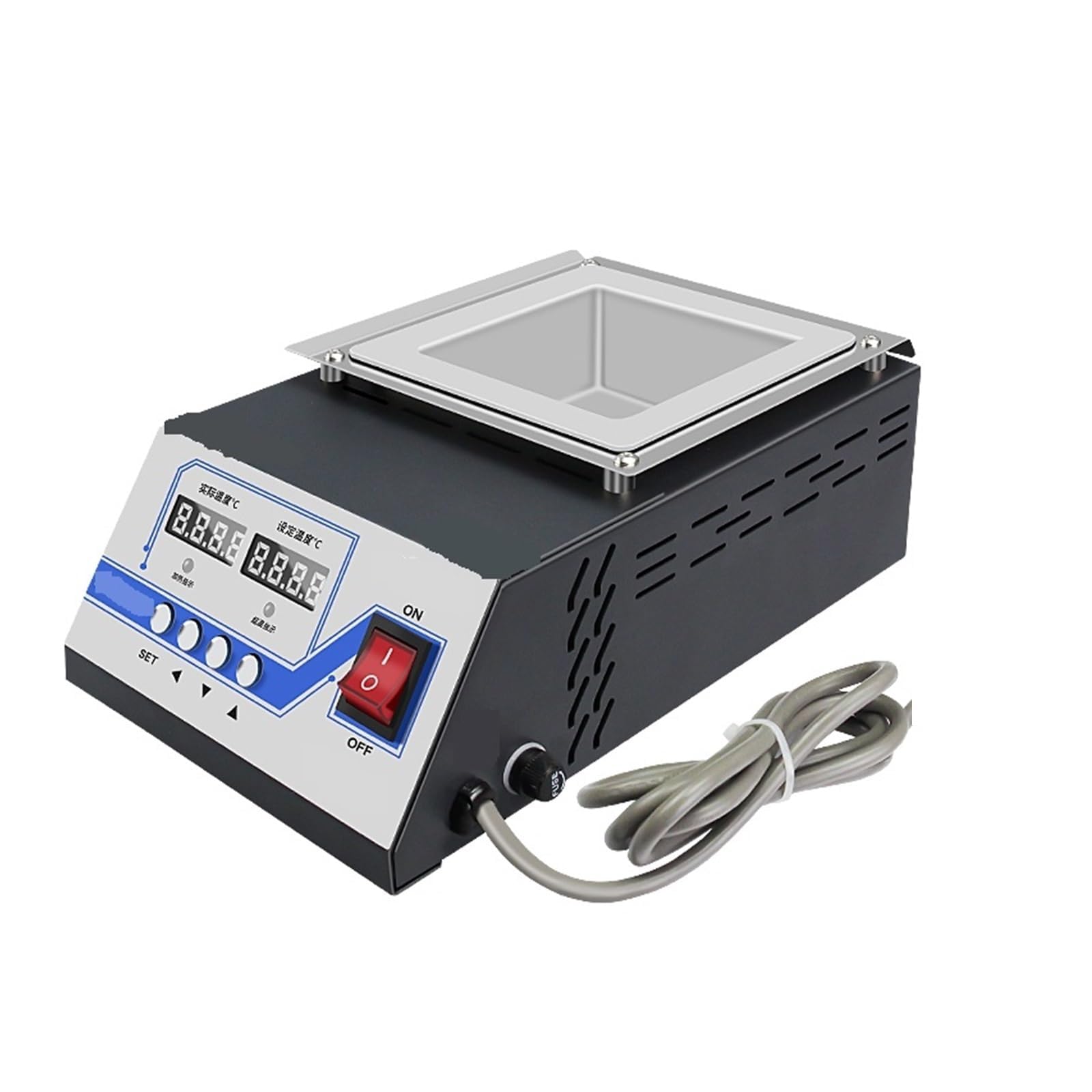 Crisol de Soldadura sin Plomo de 400 W, Capacidad de Soldadura de 1,2 kg/Temperatura Ajustable, para Soldadura