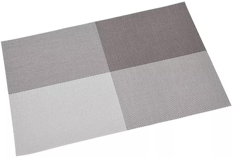 Rectangular Western Plate Mat Floor Mat Placemat Mat for Dining Table Decoration(Black)