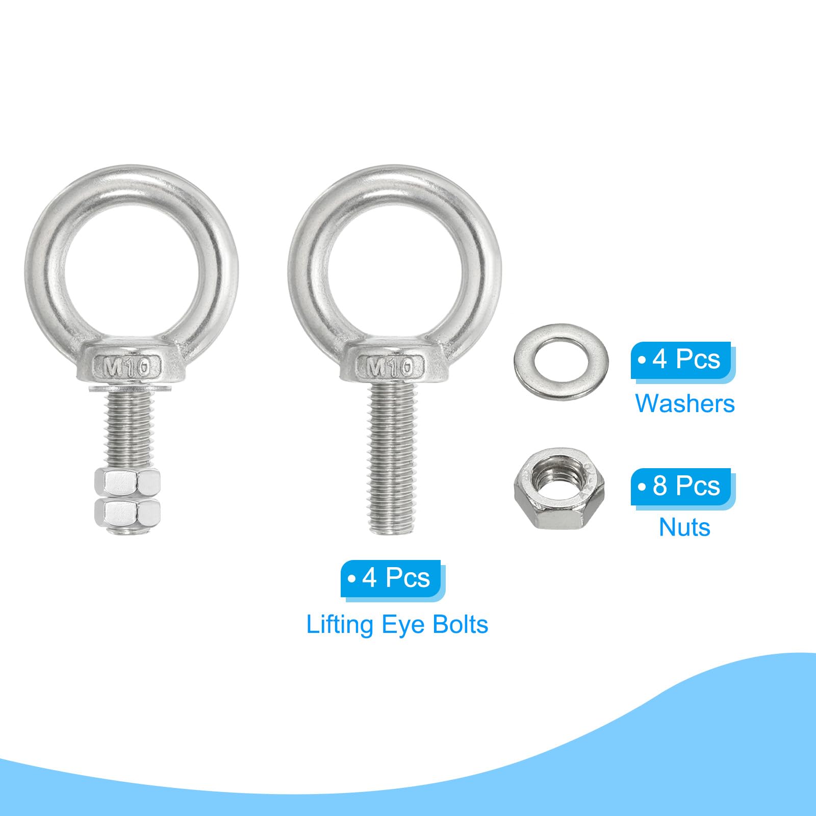 PATIKIL Lifting Shoulder Eye Bolts - Image 3