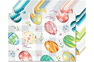 50 Pack Easter Paper Placemats 10x14 Inch Easter Placemats Paper