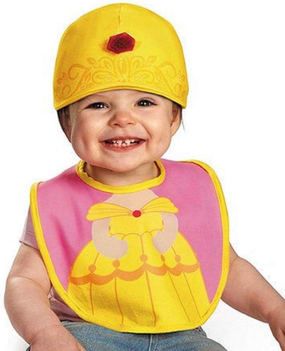 Disguise Baby Girl's Disney Beauty and The Beast Belle Infant Bib and Hat