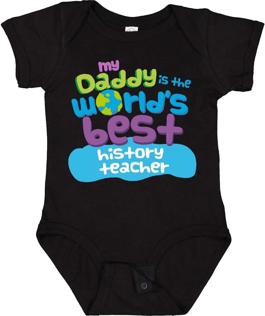 inktastic History Teacher Daddy Baby Bodysuit