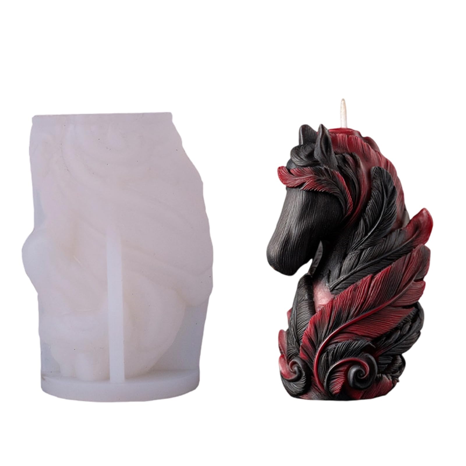 Horse Head Silicone Molds Silicone for Making Soap Epoxy Resin Festival Decoration Small