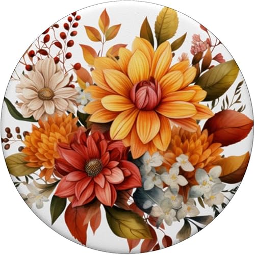 Miniatura 3 de Linda flor de otoño sublimación Clipart Hojas de otoño PopSockets intercambiables PopGrip
