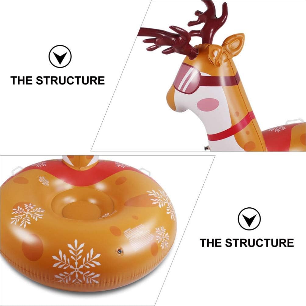 BESPORTBLE 1pc PVC Inflatable Snow Tube for Outdoor Fun Resistance for Sledding and Activities