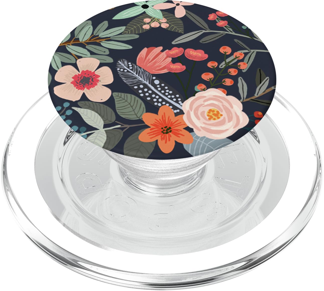 Cute Colorful Garden Botanical Floral Pattern PopSockets PopGrip for MagSafe