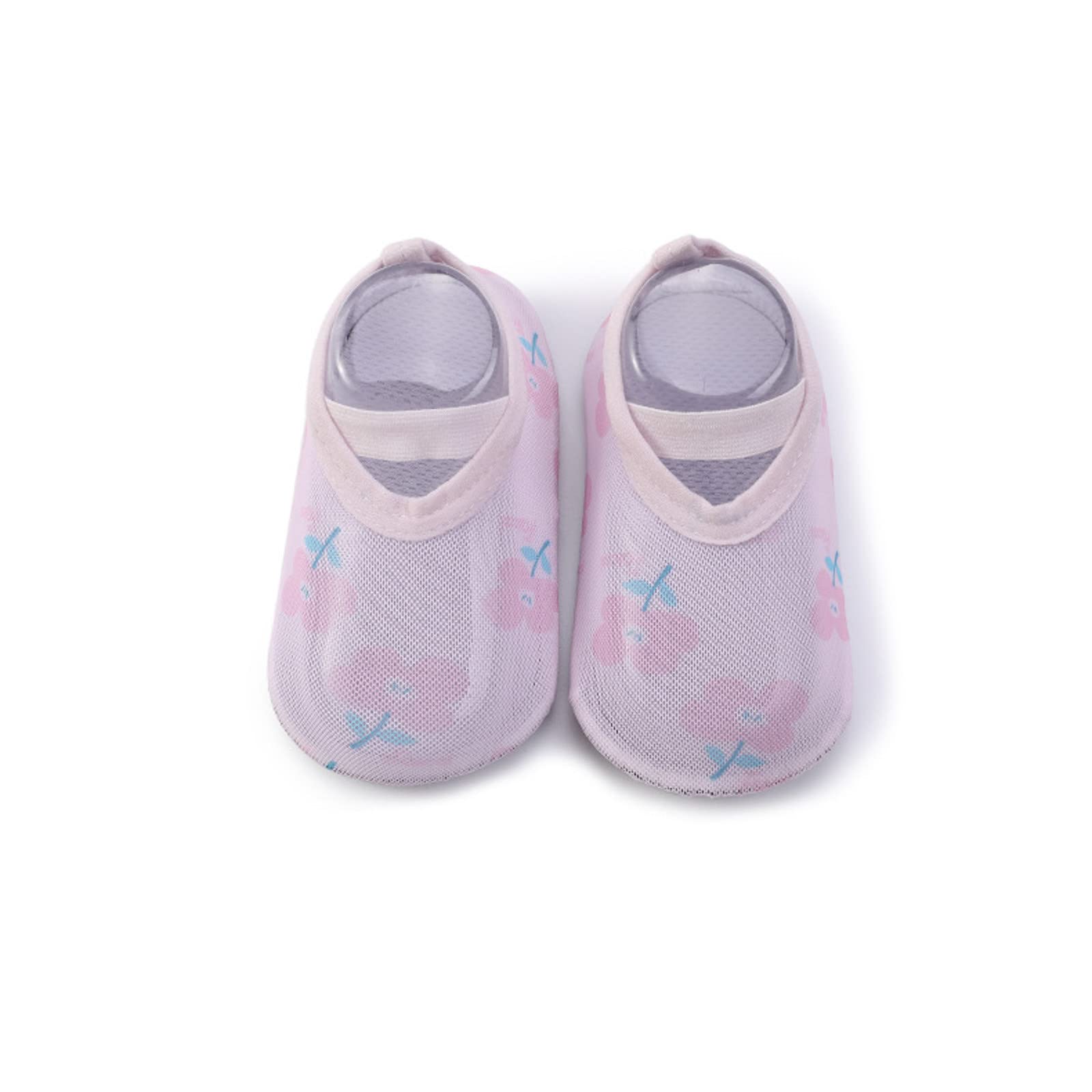 Infant Infant Shoes Cartoon Soft Soled Non Slip Socks Baby Floor Shoes Socks Spring and Summer Floor Infant Shoes 6 (Pink, 12-18 Months)