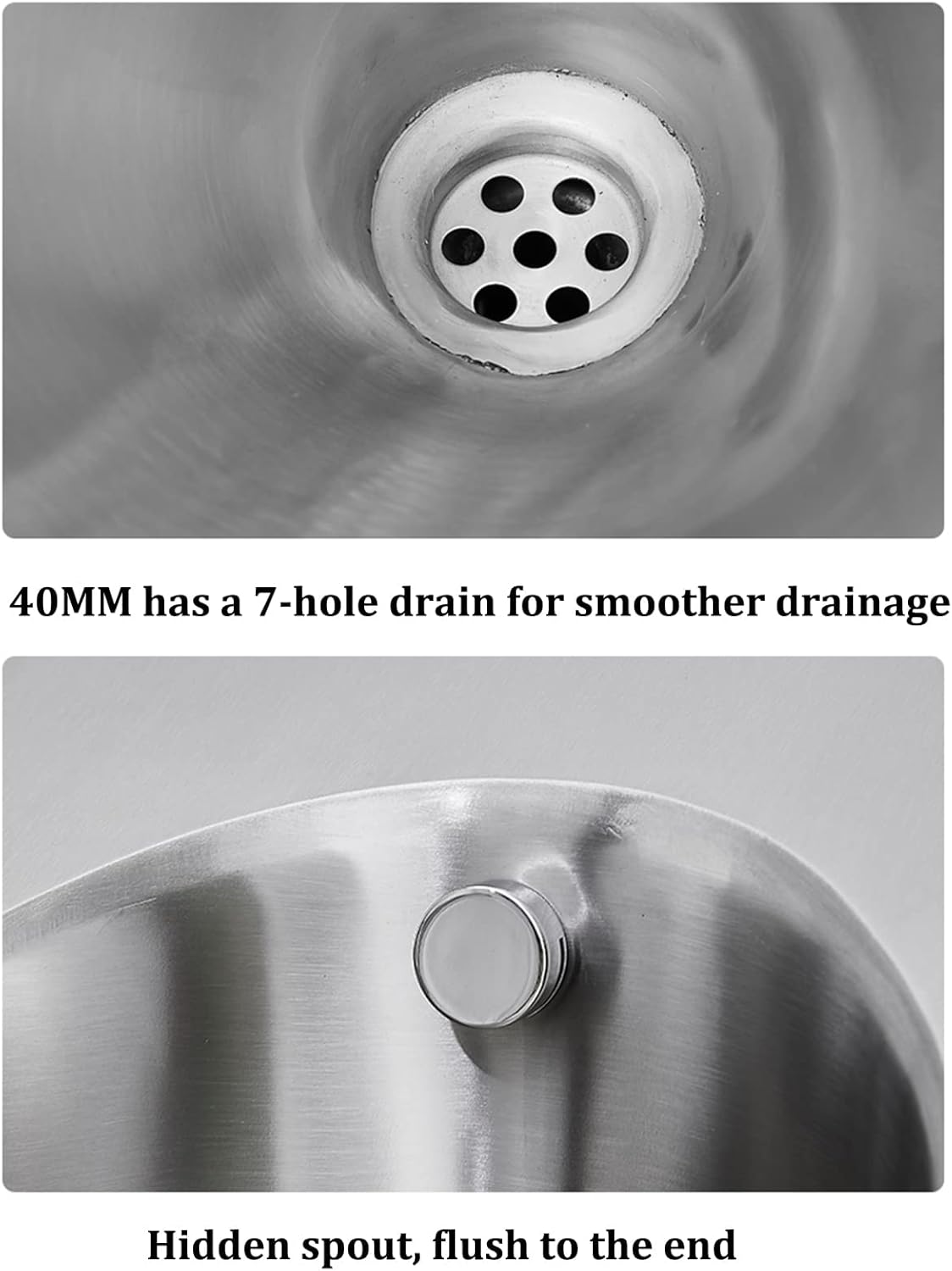 Stainless Steel Men's Wall-Mounted Urinal, Household Hotel Bathroom Public Toilet Vertical Urinal Urinal, Automatic Sensor Flush Valve Toilet Urinal,Anti-Clogging Commerc