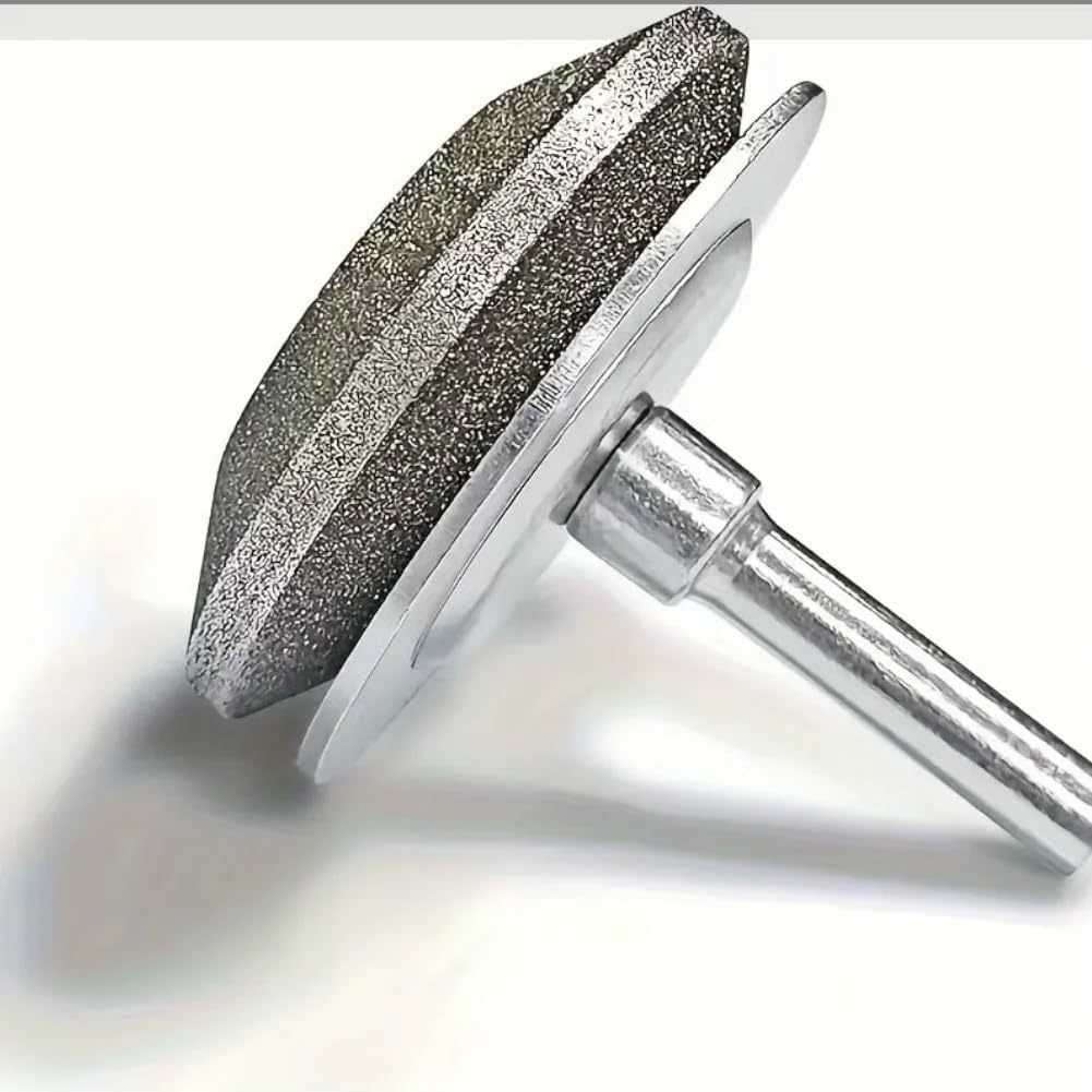 1pc Diamond Metal Lawn Mower Blade Sharpener Grinder for Lawn Mower Blades Garden Scissors Rototillers Power Hand Drill