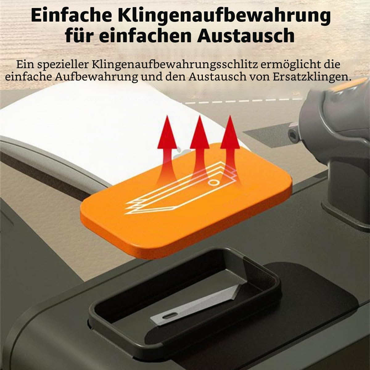 Elektrischer Ultraschallschneider, 30 W, tragbares Ultraschall-Schneidmesser mit 25 Ersatzklingen, 31 kHz Vibration, 3 einstellbare Modi, 5–35 °C, for Schneiden von Acryl, PVC, Kunststoff und Leder