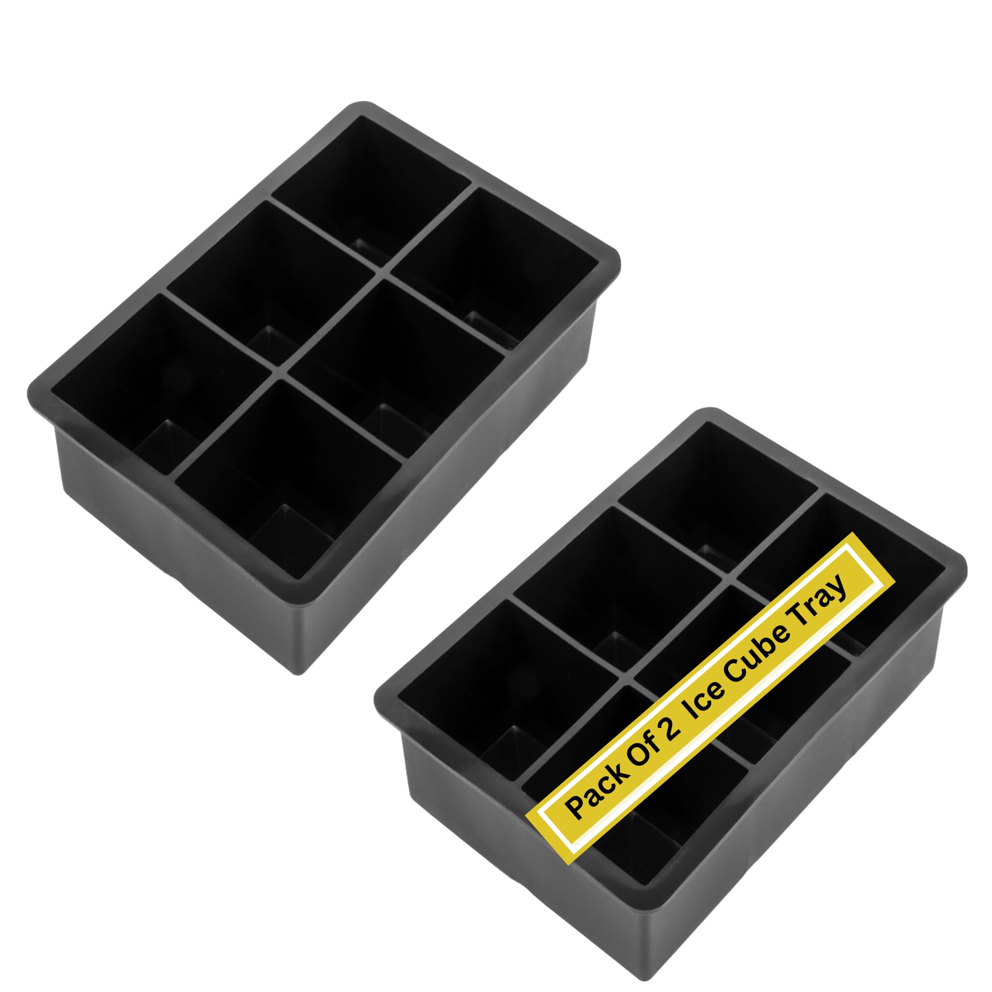 Casa Corner Ice Cube Tray With Lid Silicone for Freezer Square 24 Cavity Ice Cube Mould Flexible Tray for Freezer, Ice Trays for Chilled Drinks, Reusable (Pack Of 3-Square Without Lid) (B0D5NCFBT9) Amazon Price History, Amazon Price Tracker