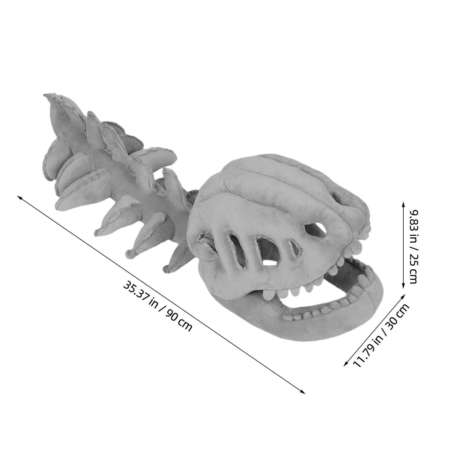DOITOOL Sombrero de Esqueleto de Dinosaurio Infantil 75cm de Felpa y