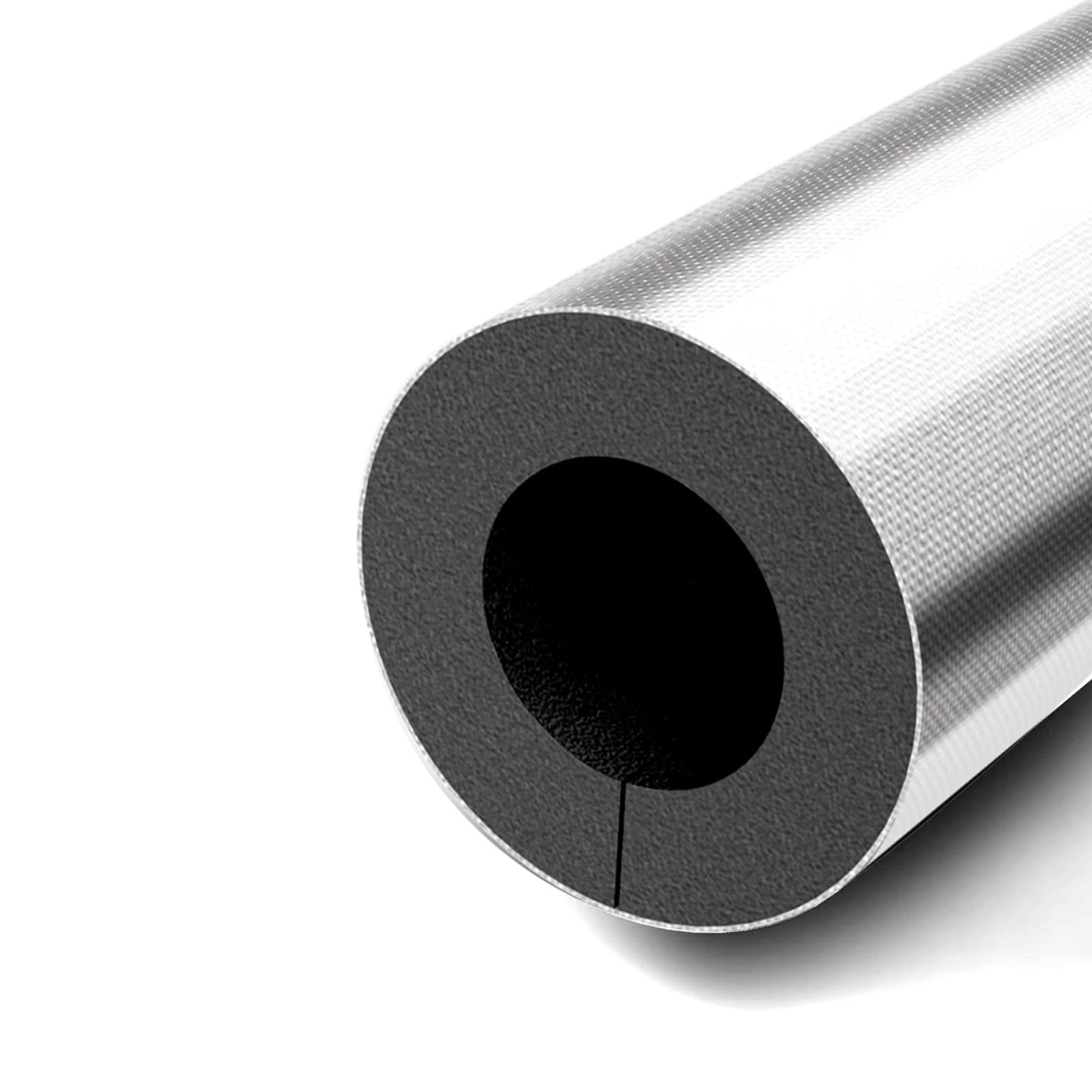 Autosellante Coquilla Aislante, Papel de Aluminio Tubo Espuma Aislante, 4cm de Espesor Aislamiento de Tuberías, Envolver Aislamiento Tuberías(11cm/4.3in)
