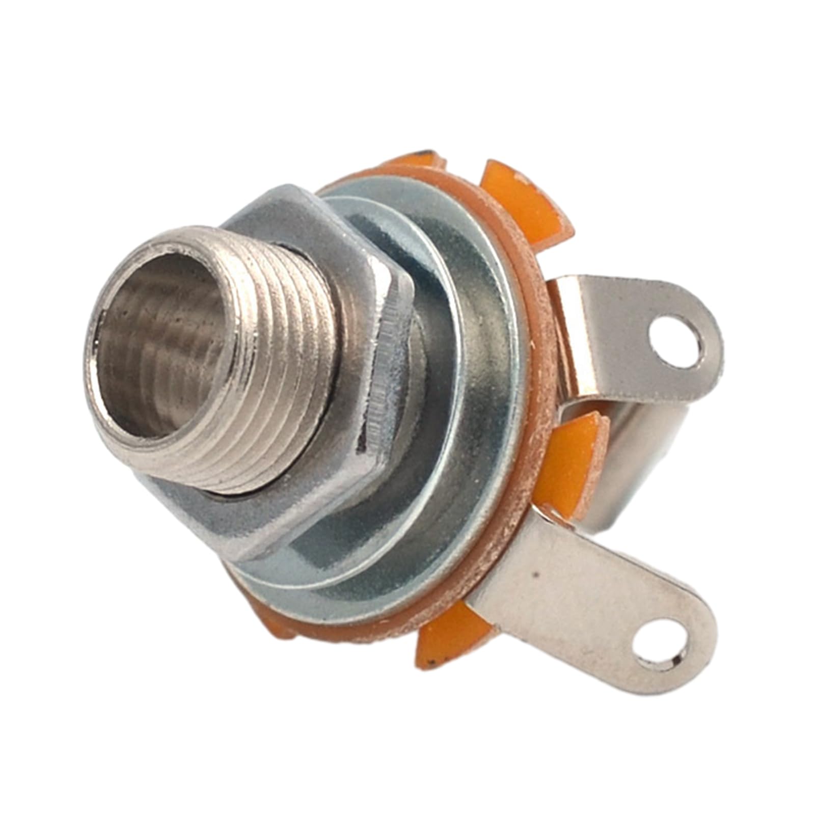 Maxtonser Input Metal Guitar Electric Replacement Input or Output Socket 6.35mm Musical Instrument Accessory