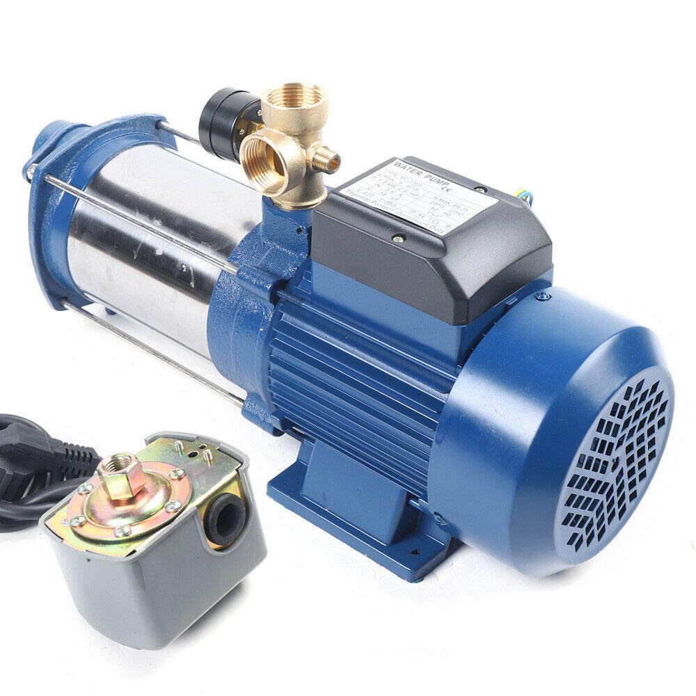 Gartenpumpe Selbstansaugend 4000L/H 2200W Edelstahl - Hauswasserwerk Bis 10Bar Hochdruck Wasserpumpe 100m Förderhöhe