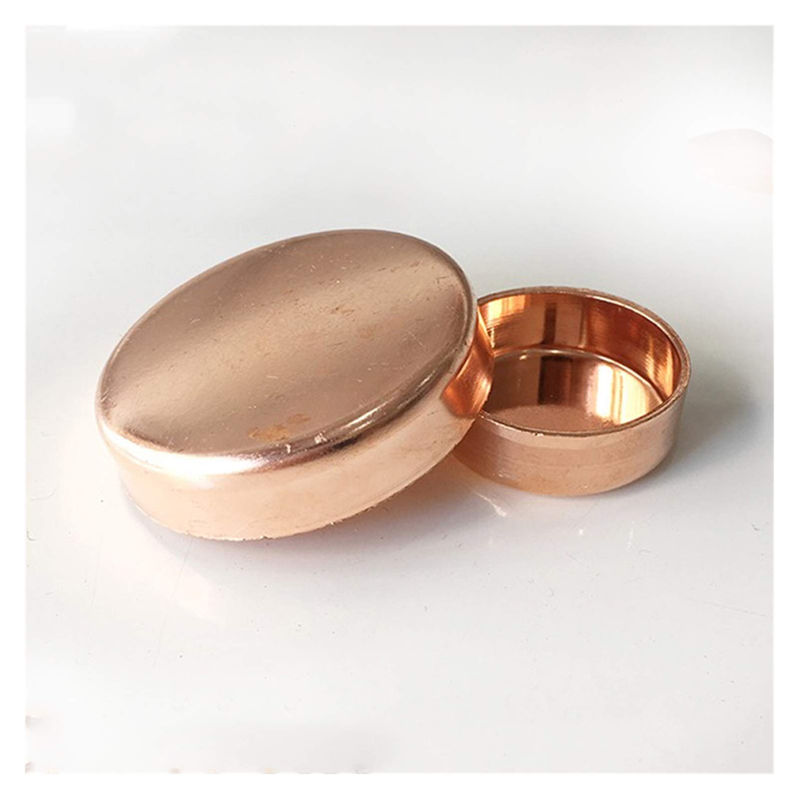 Pipe Fittings 3/8" -6" 15-159mm ID End Cap 99.9% Copper End Feed Solder Cup Pipe Joint for Air Conditioner (Color : ID 42mm Wall 1.2mm)