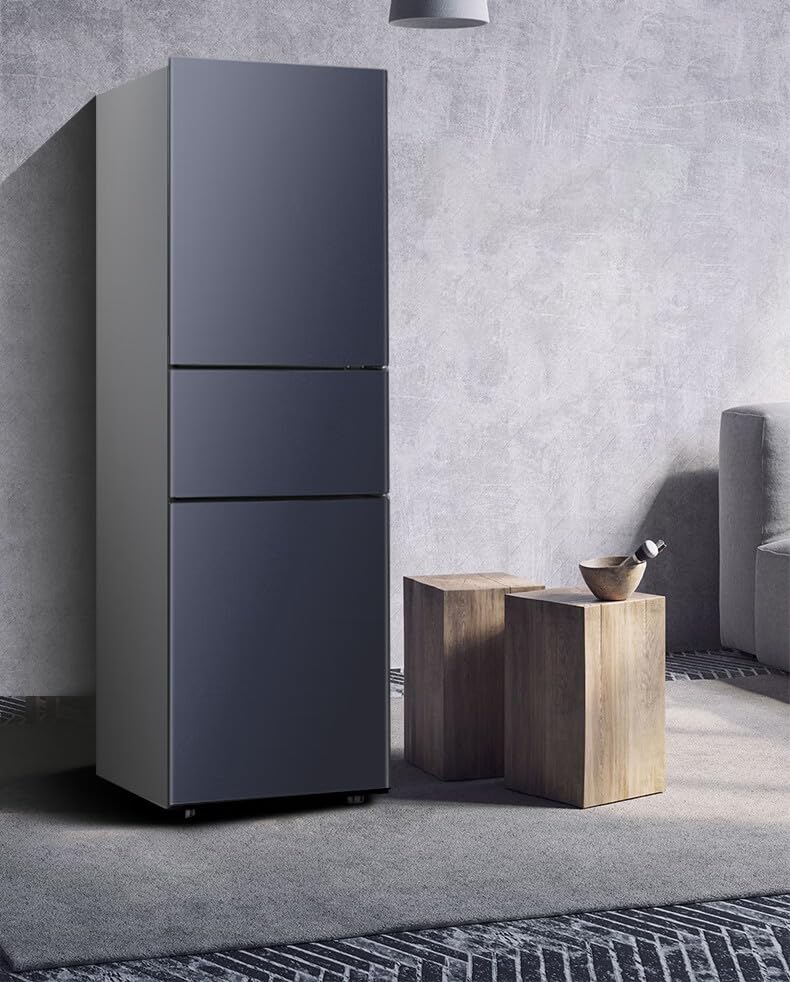 7.4 Cu.ft Fridge with Freezer,3 Door Compact Refrigerator with Adjustable Remove Shelves with Low Noise Adjustable Thermostat For Living Room, Dorm, Bedroom, Kitchen, Office - Image 4