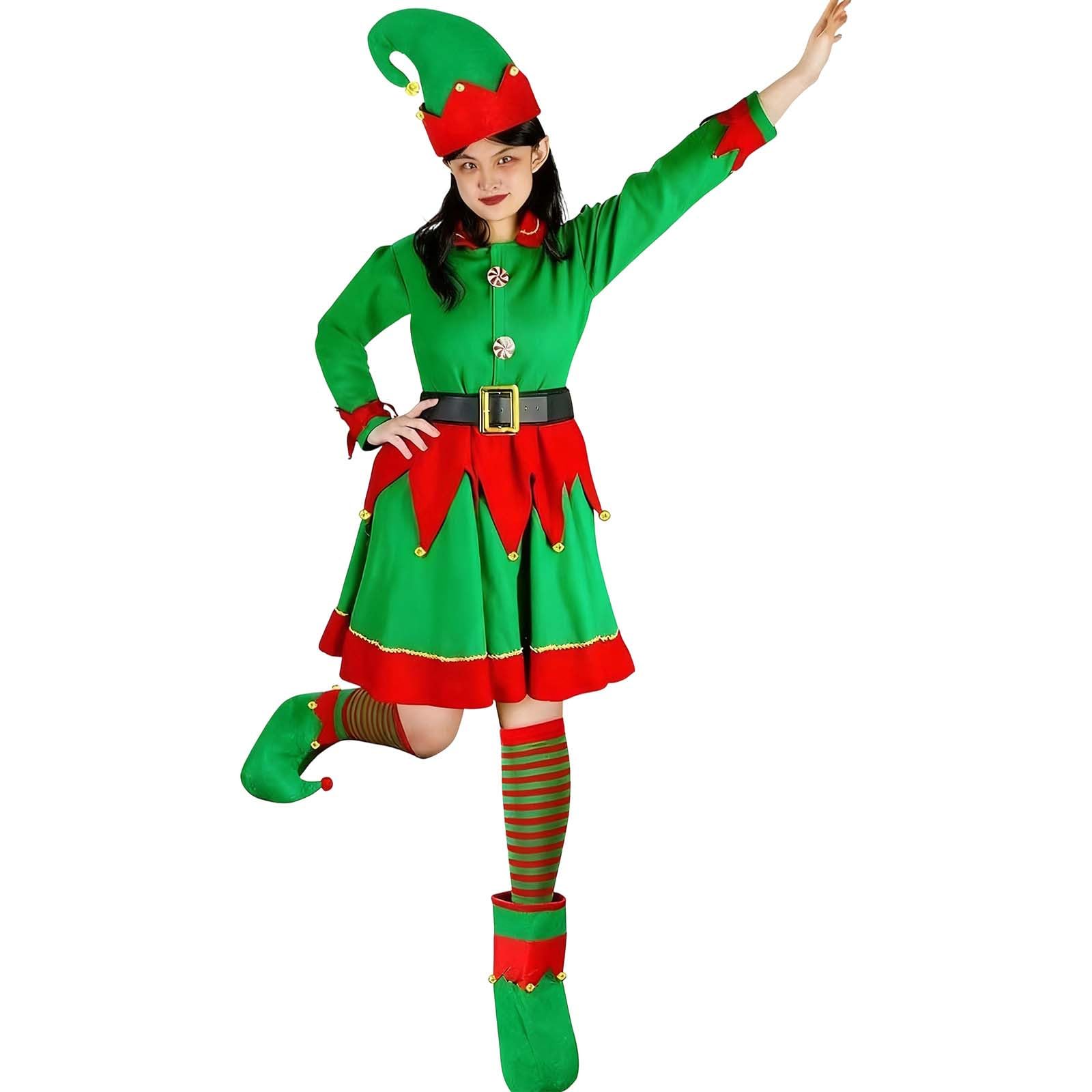 Generisch Elegante costume da fata verde, vestito da palcoscenico per bambini, adulti, abito da cortile