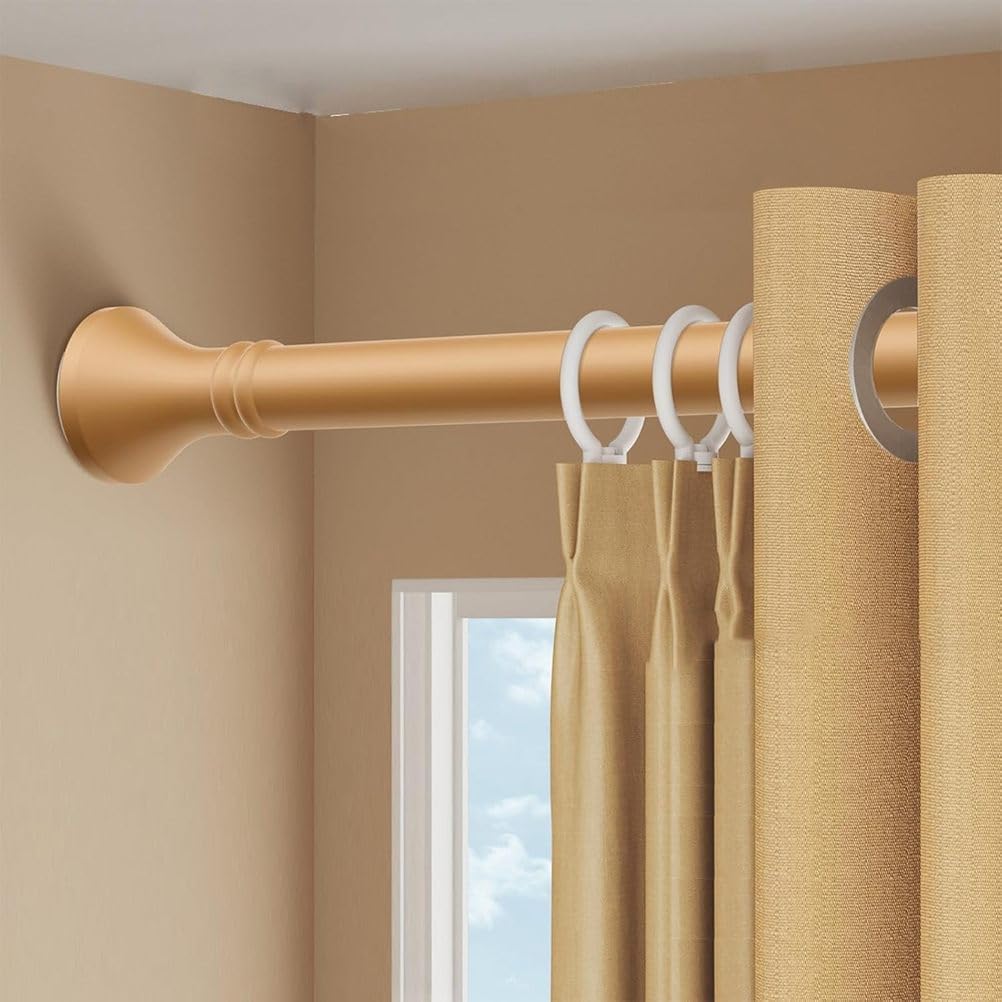 Bastone telescopico da 4 m/5 m, senza fori, ideale per doccia e finestre, 50 x 75 cm, soluzione salvaspazio inclusa