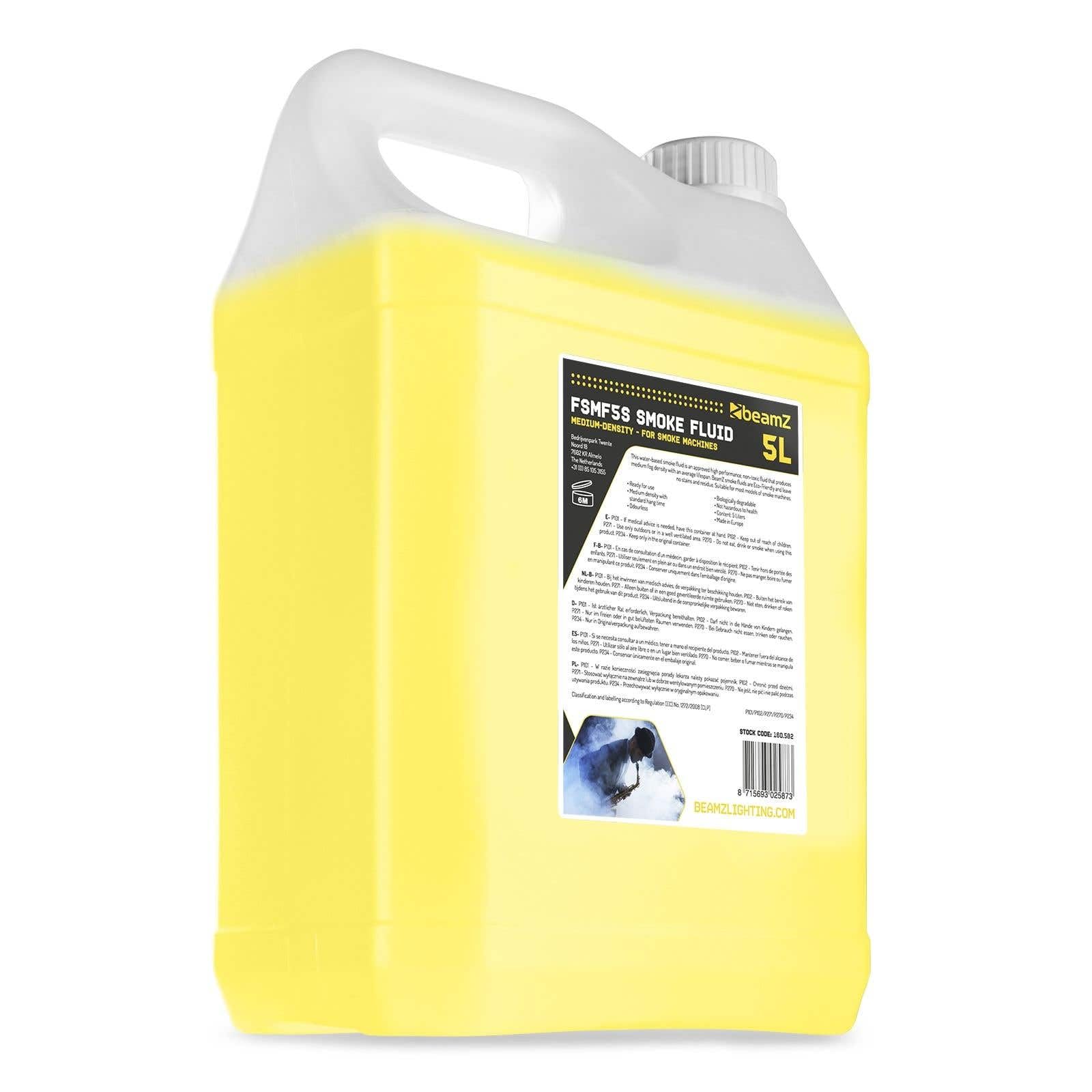 BeamZ F900 Fazer Machine à Fumée 900W avec 5 Litres de Liquide - Idéal pour Animer vos Soirées