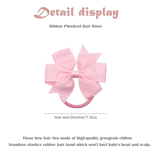 Miniatura 4 de 50 ligas para el cabello de bebé de 2 pulgadas, accesorios para el cabello de niños pequeños, bandas de goma sueltas y estiradas, soportes para cola