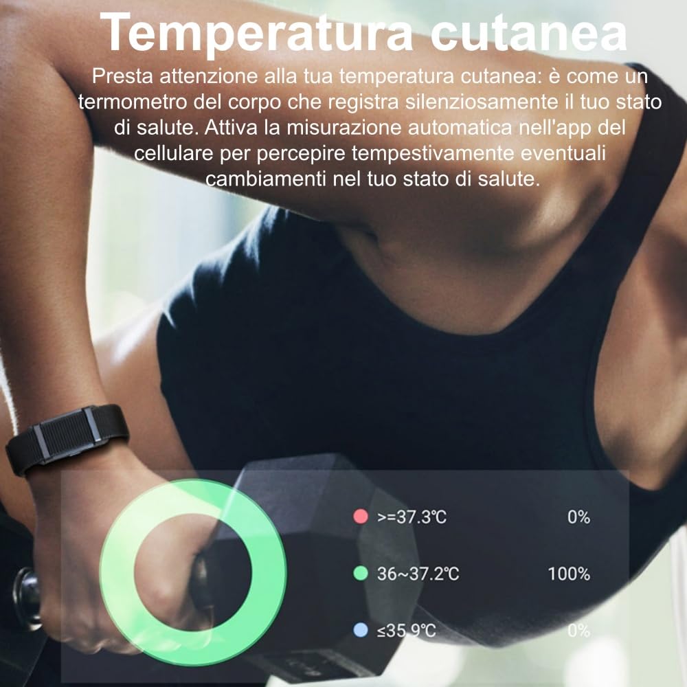 MEIION Volovivo smart fitness band,Design senza schermo, Design Minimal, Comodo da indossare